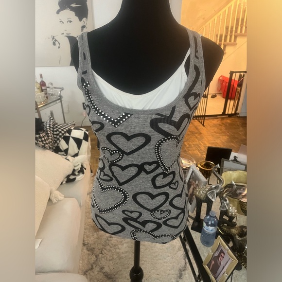 Victoria secret PINK hearts tank - Picture 1 of 3